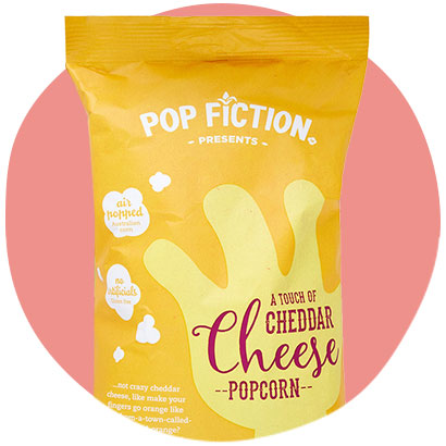 gf chedder cheese popcorn by pop fiction